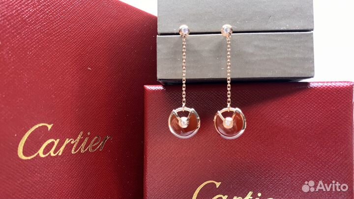 Серьги Amulette de Cartier 0,14ct
