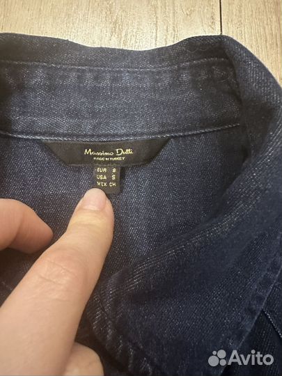 Джинсовая рубашка massimo dutti s