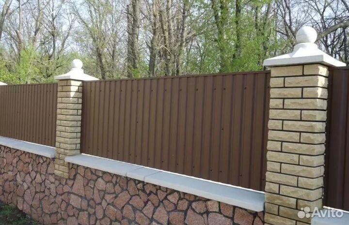 Забор из профлиста качественно быстро