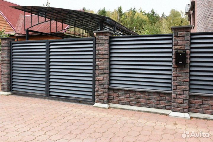 Заборы жалюзи под ключ