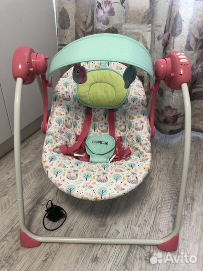 Качели электронные шезлонг babyton