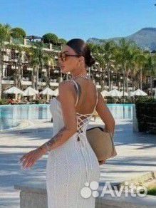 Турецкийлетный платия вязаной