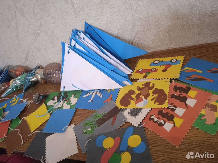 Ёлочные игрушки ссср, бумажная гирлянда