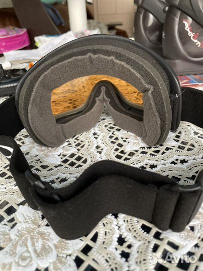 Лыжи +ботинки горнолыжные 29,5р +очки + сумка