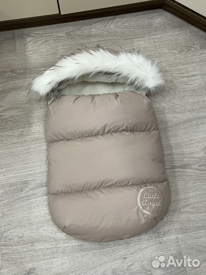 Конверт на выписку зимний на овчине+кокон