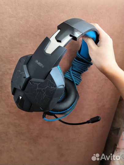 Игровые наушники с подсветкой sven AP-U988MV
