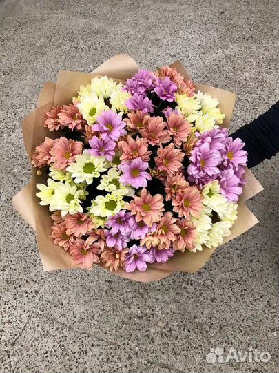 Букеты из хризантем 15 25 51 101 Доставка