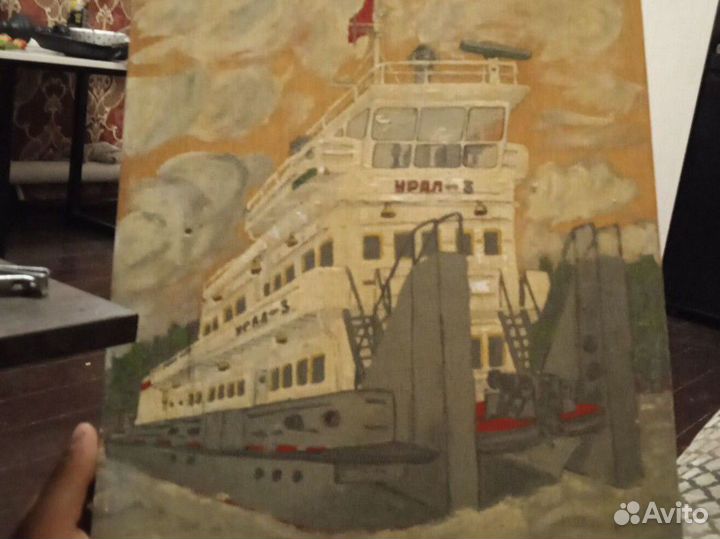 Картина на дереве СССР