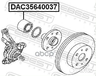Подшипник DAC35640037 DAC35640037 Febest