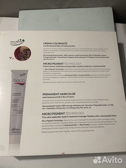 Палитра красок для волос