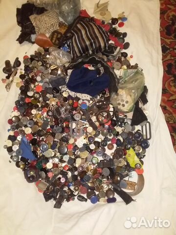 Тем, кто шьёт: пуговицы, фурнитура оптом (3,5 кг)