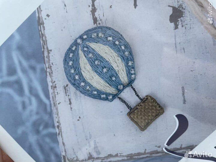 Набор для вышивания гладью брошь panna подарок