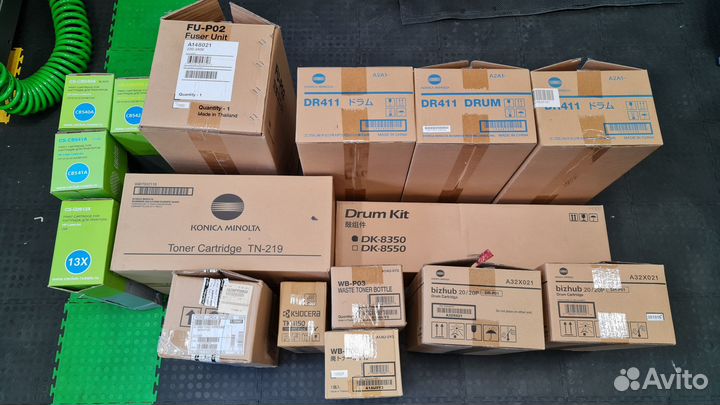 Картриджи, запчасти для Konica/Kyocera/HP/Ricoh