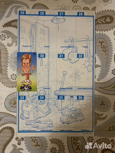 Альбом для наклеек dunkin euro-football comic 90e