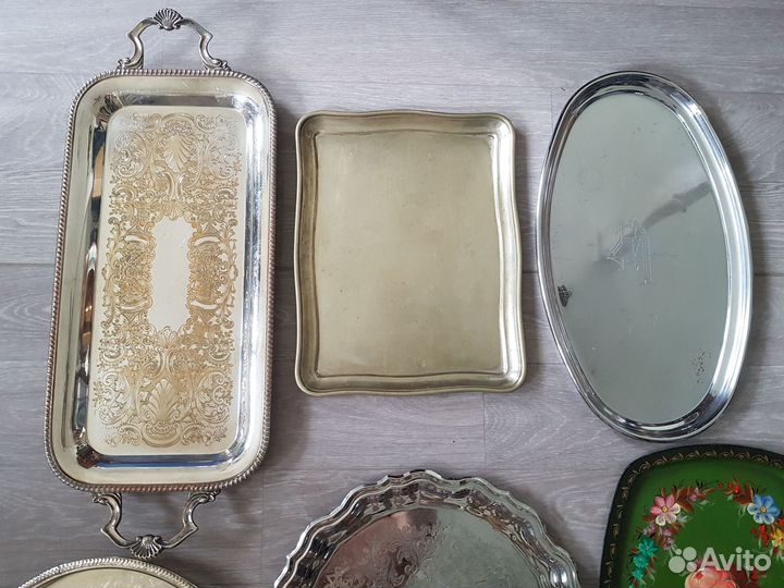 Старинные подносы