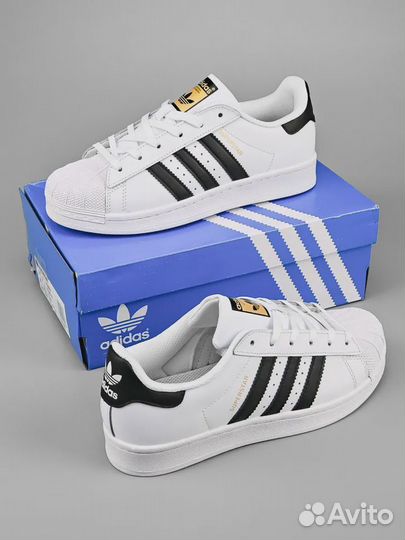 Кроссовки Adidas Originals Superstar белые g-1568