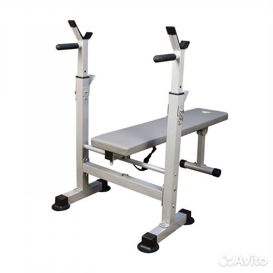 Скамья со стойками под штангу DFC DKF01