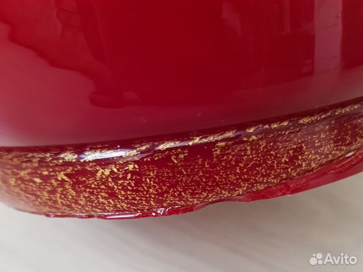 Ваза Venini Opalino red