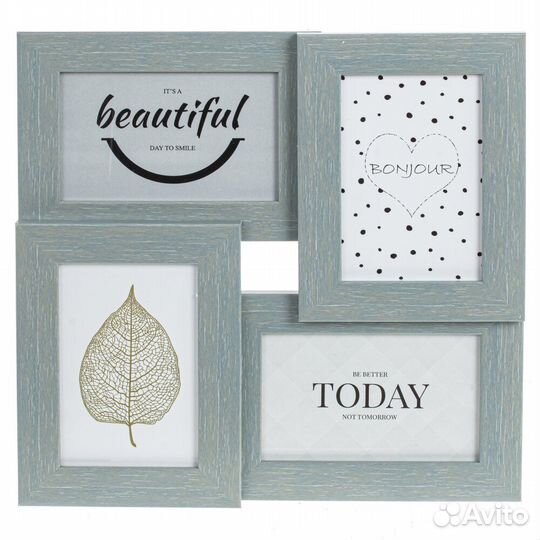 Фоторамка для 4-х фото, L31,5 W2 H31,5 см 785514 r