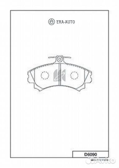 Kashiyama D6090 D6090-01 590 02Y06-554 колодки дисковые п.\ Mitsubishi Carisma 1.8GDi/1.9GDi 95,Volv