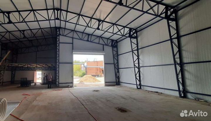 Быстровозводимый склад из сэндвич панелей