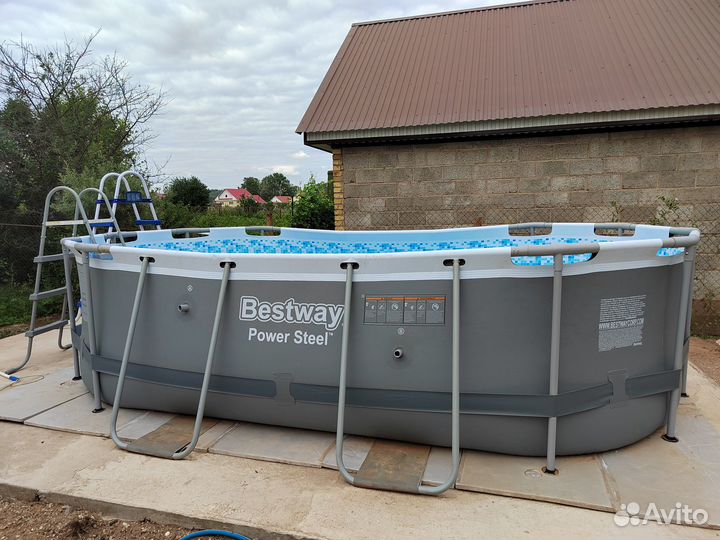 Каркасный Овальный Бассейн BestWay 427х250х100 см