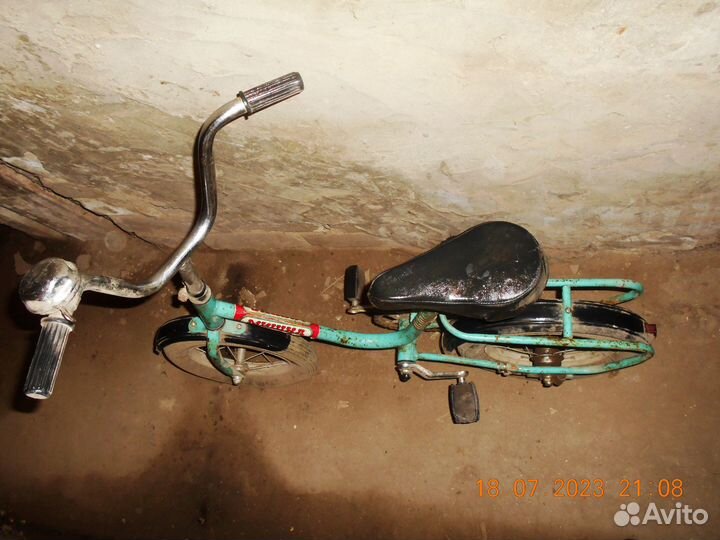 Детский велосипед мишка