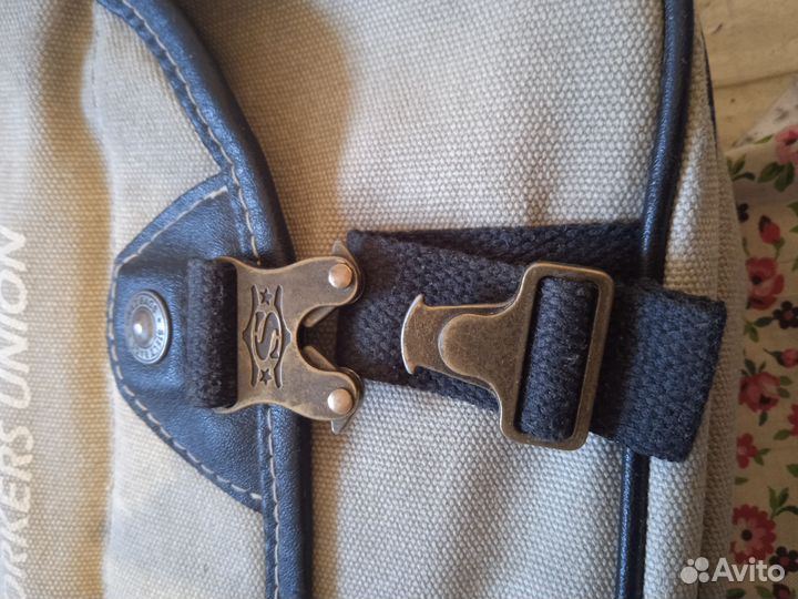 Сумка через плечо мужская тканевая