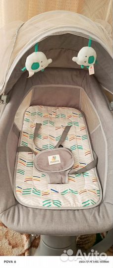 Детская электронная качель для новорожденных