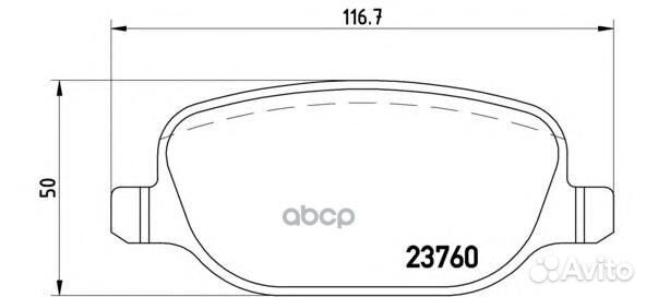 P 23 089 Колодки тормозные alfa romeo 159 05-11