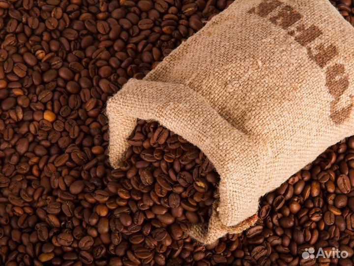 Кофе в зернах свежеобжаренн