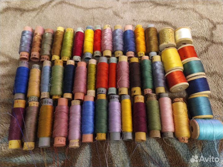 Нитки швейные, шелк, СССР