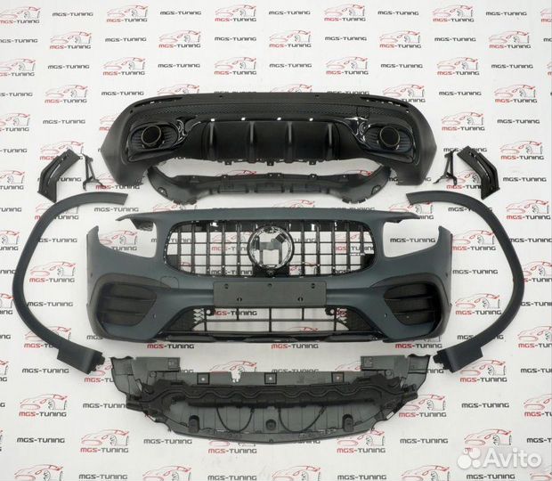 Обвес в стиле GLB35 черный Mercedes GLB-class X247