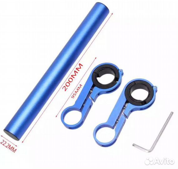 Выносной удлинитель руля, грипсы на руль