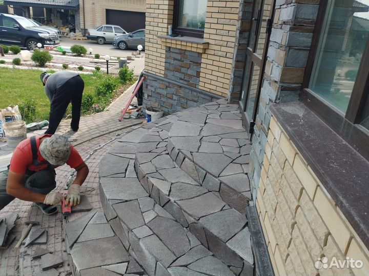 Укладка природного камня