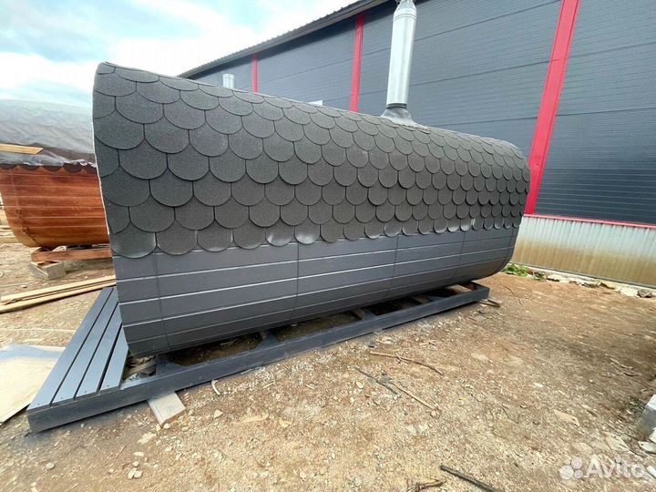 Баня-бочка квадро в наличии