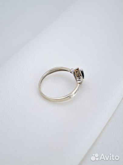 Кольцо из белого золота 17,5/ 1,96г/ 585 с бриллиа