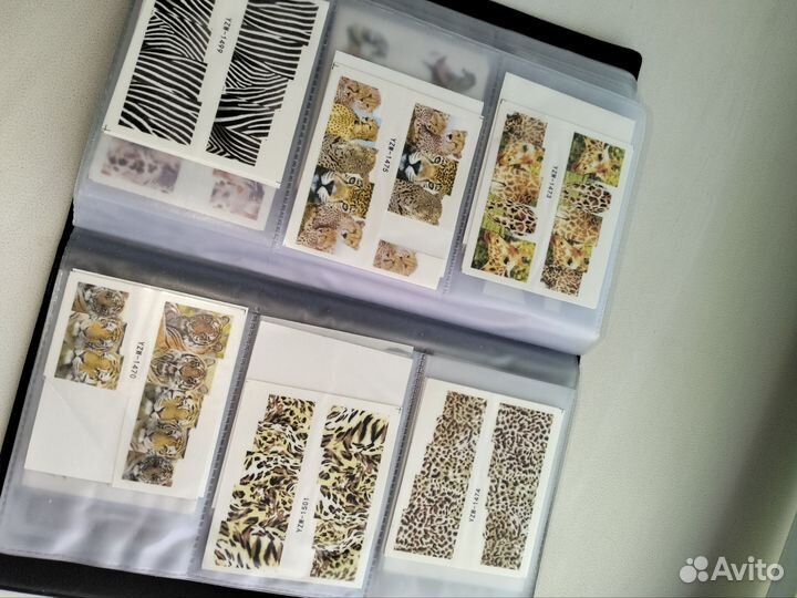Альбом наклейки для ногтей слайдеры