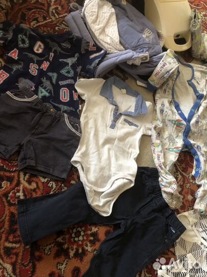 Вещи для мальчика 74-86 переноска, пеленки