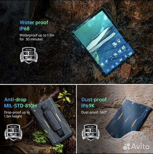 Защищенный планшет Oukitel RT6 8/256Gb LTE