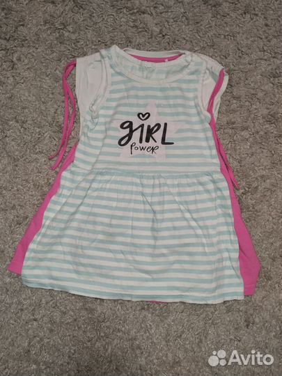 Платья пакетом для девочки 86 92