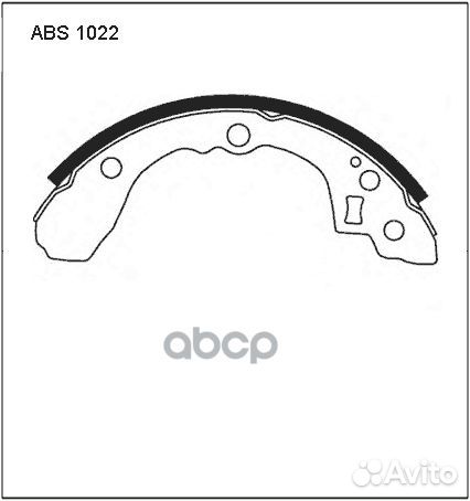Колодки тормозные барабанные зад ABS1022 AL