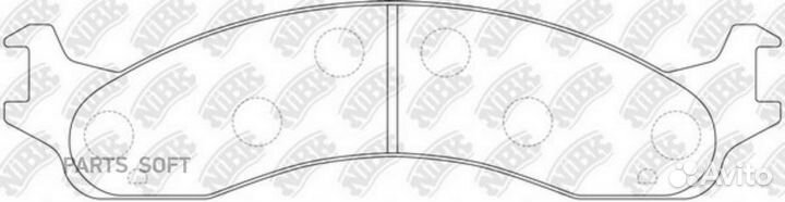 Nibk PN0063 Тормозные колодки пер