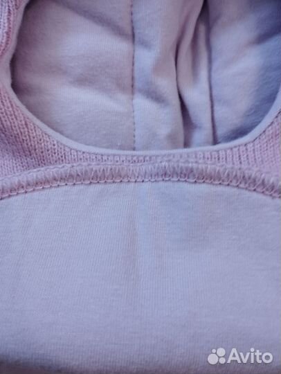 Шапка шлем для девочки зима новая