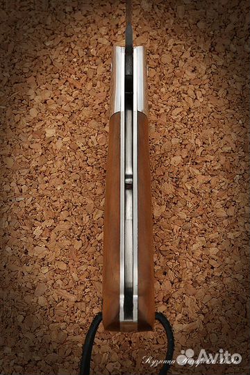 Нож складной Скат сталь Х12мф накладки коричневый