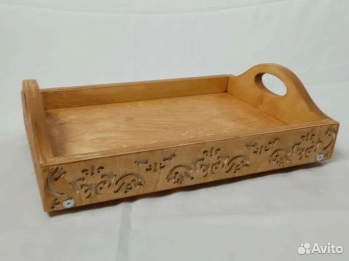 Столик поднос складной деревянный