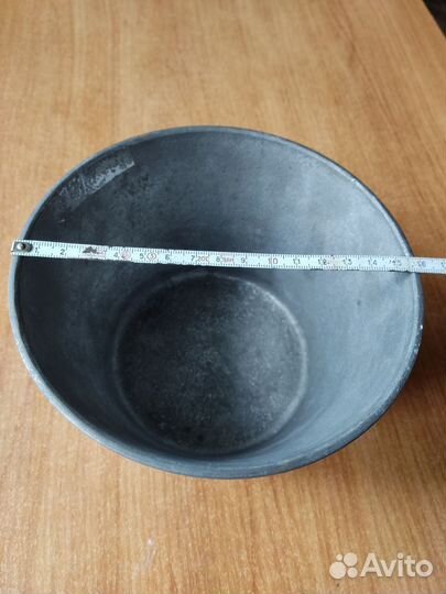 Горшок алюминиевый