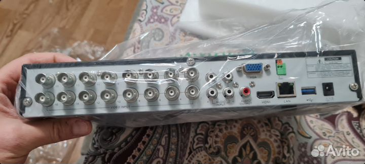 Видеорегистр Хеквижен 16 на 4камер новый комплект