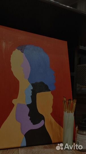 Холст Картина акрилом