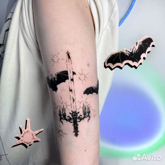 Татуировка в студии